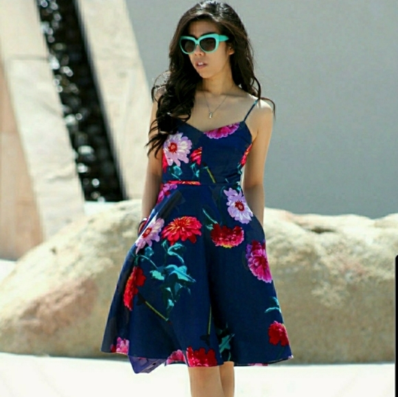 Banana Republic BNWOT Gerber Daisy Floral Dress - Picture 2 of 13